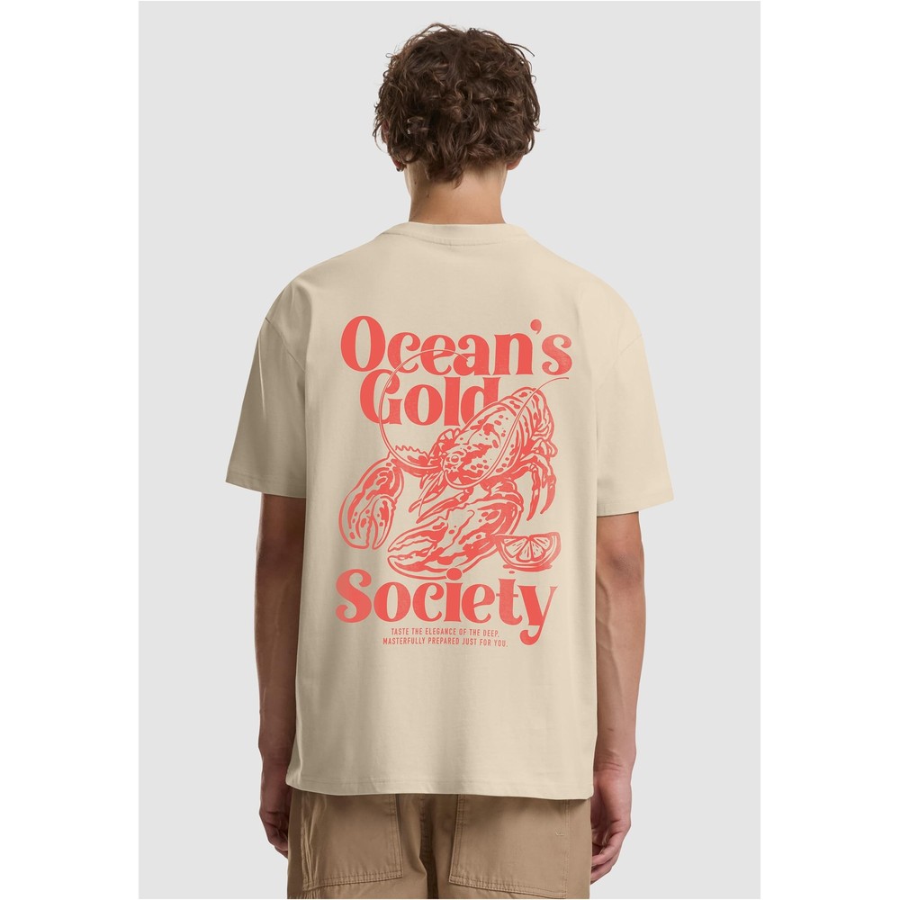 Mister Tee - Oceans Gold Oversize Herren TShirt - Creme